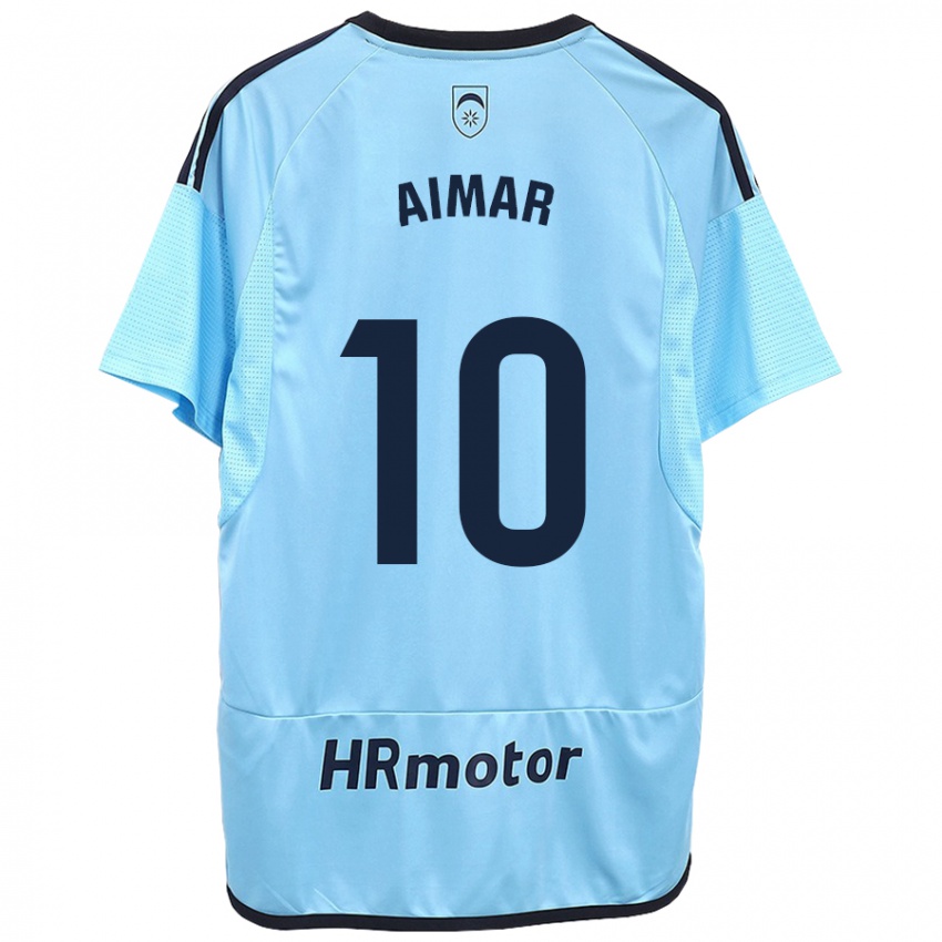 Niño Camiseta Aimar Oroz #10 Azul 2ª Equipación 2023/24 La Camisa