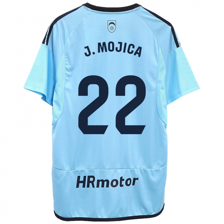Niño Camiseta Johan Mojica #22 Azul 2ª Equipación 2023/24 La Camisa