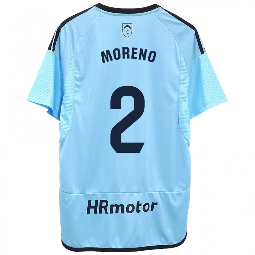 Niño Camiseta Jorge Moreno #27 Azul 2ª Equipación 2023/24 La Camisa