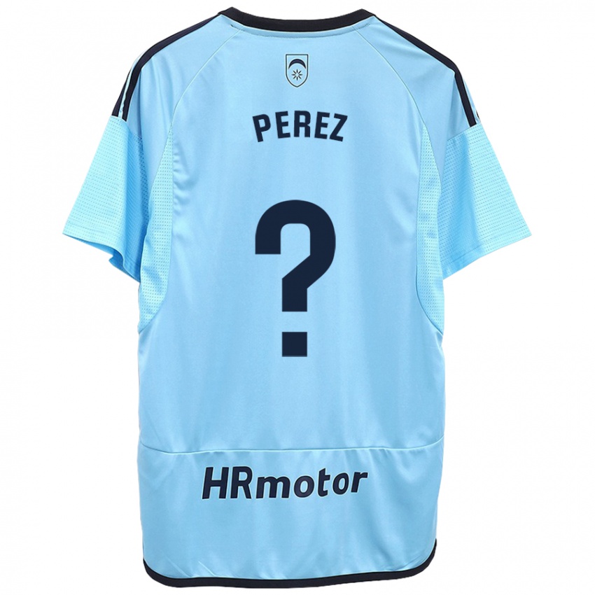 Niño Camiseta Bruno Perez #0 Azul 2ª Equipación 2023/24 La Camisa