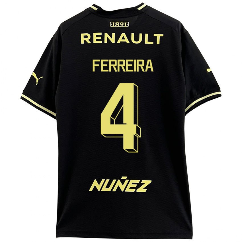 Niño Camiseta Joaquín Ferreira #4 Negro 2ª Equipación 2023/24 La Camisa