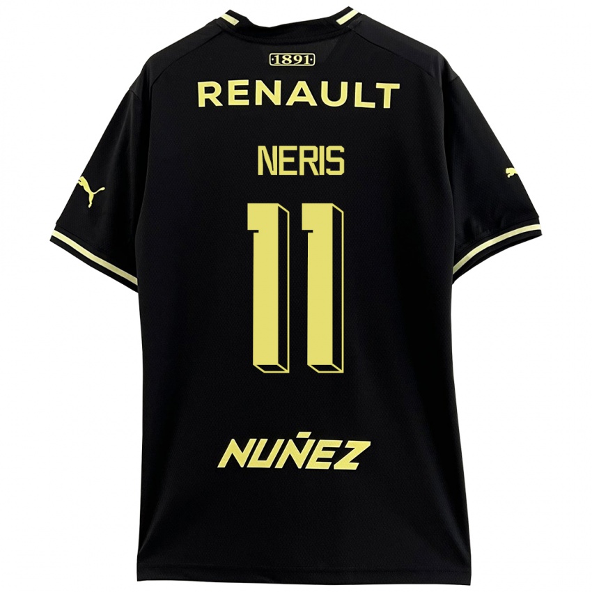 Niño Camiseta José Neris #11 Negro 2ª Equipación 2023/24 La Camisa