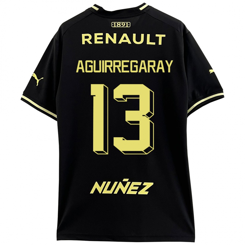Niño Camiseta Matías Aguirregaray #13 Negro 2ª Equipación 2023/24 La Camisa