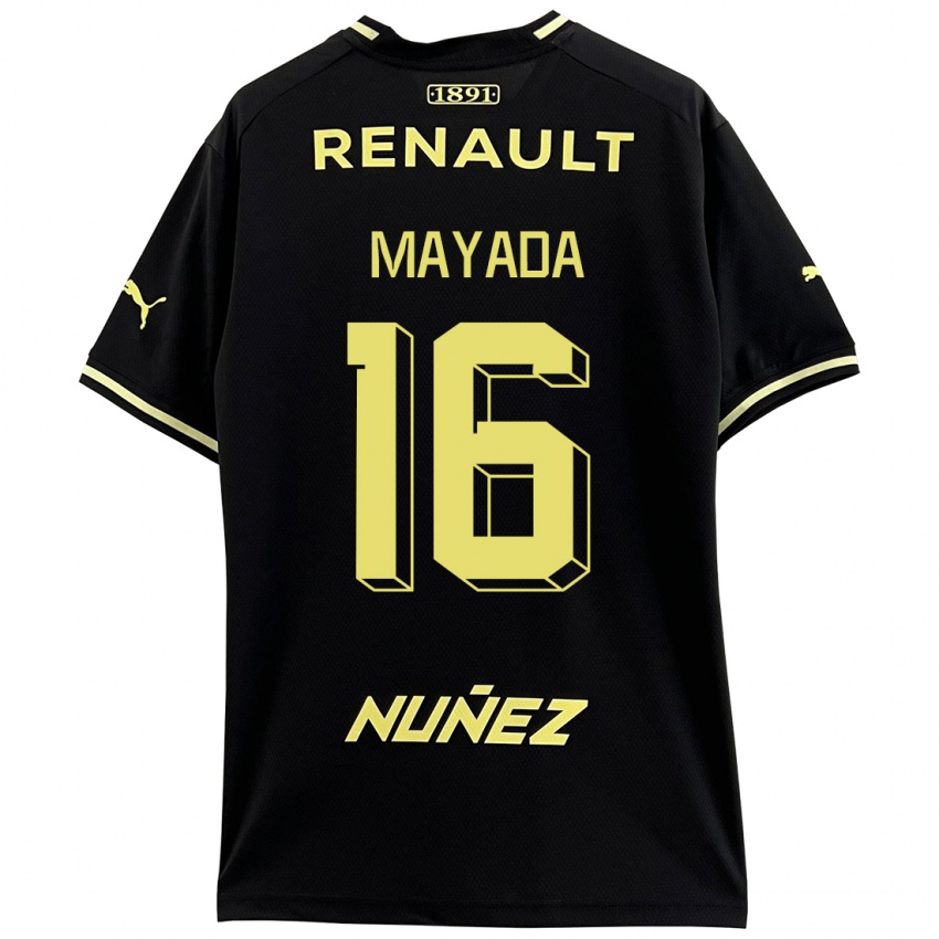 Niño Camiseta Camilo Mayada #16 Negro 2ª Equipación 2023/24 La Camisa