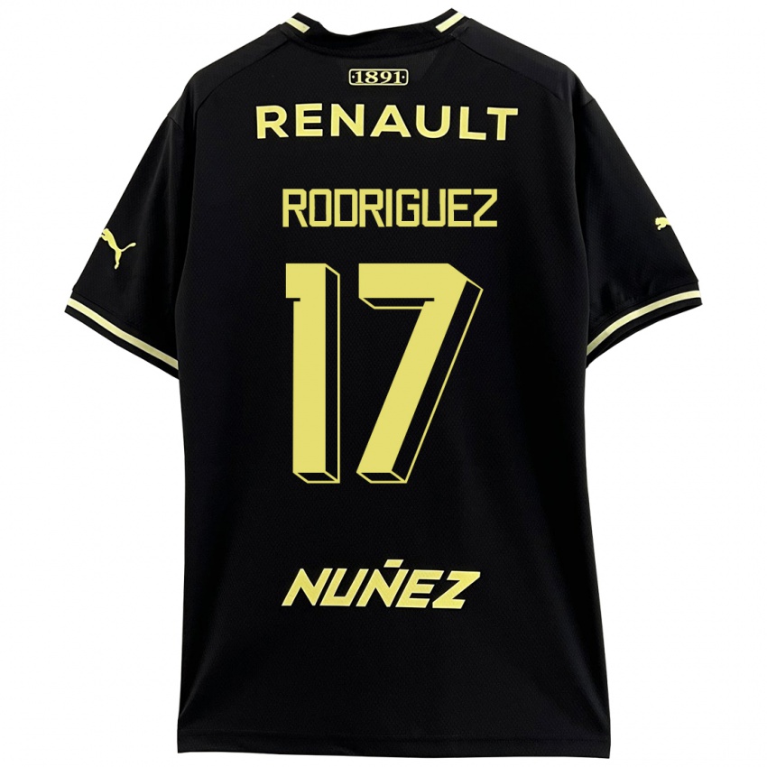 Niño Camiseta Valentín Rodríguez #17 Negro 2ª Equipación 2023/24 La Camisa