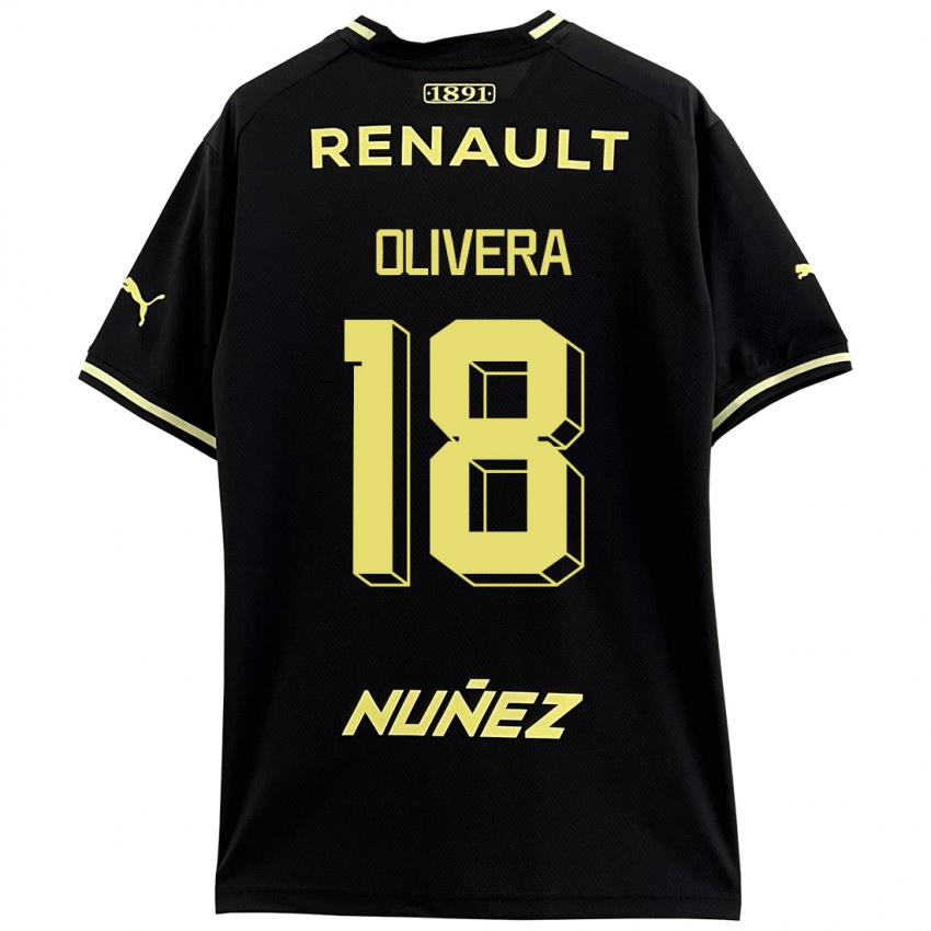 Niño Camiseta Maximiliano Olivera #18 Negro 2ª Equipación 2023/24 La Camisa