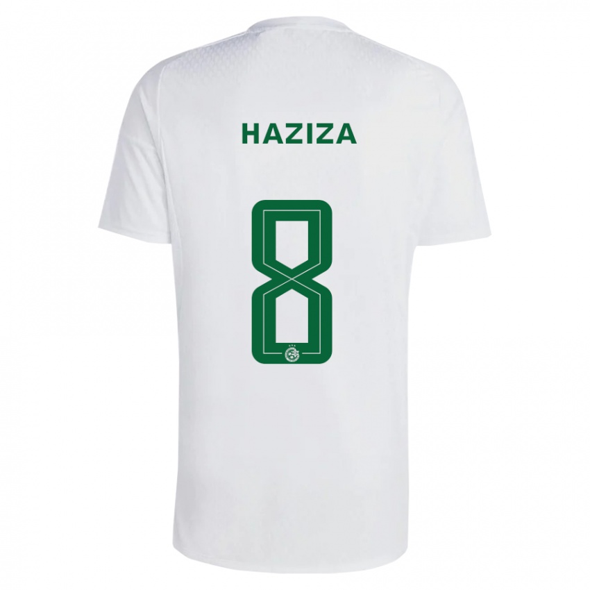 Niño Camiseta Dolev Haziza #8 Verde Azul 2ª Equipación 2023/24 La Camisa