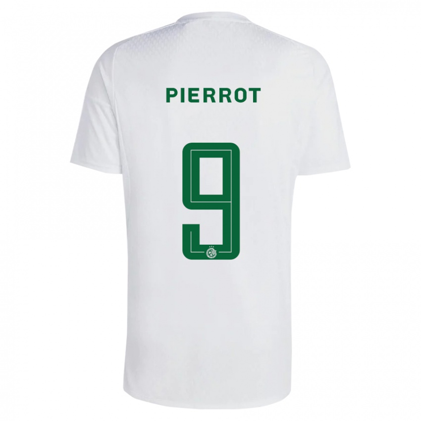 Niño Camiseta Frantzdy Pierrot #9 Verde Azul 2ª Equipación 2023/24 La Camisa