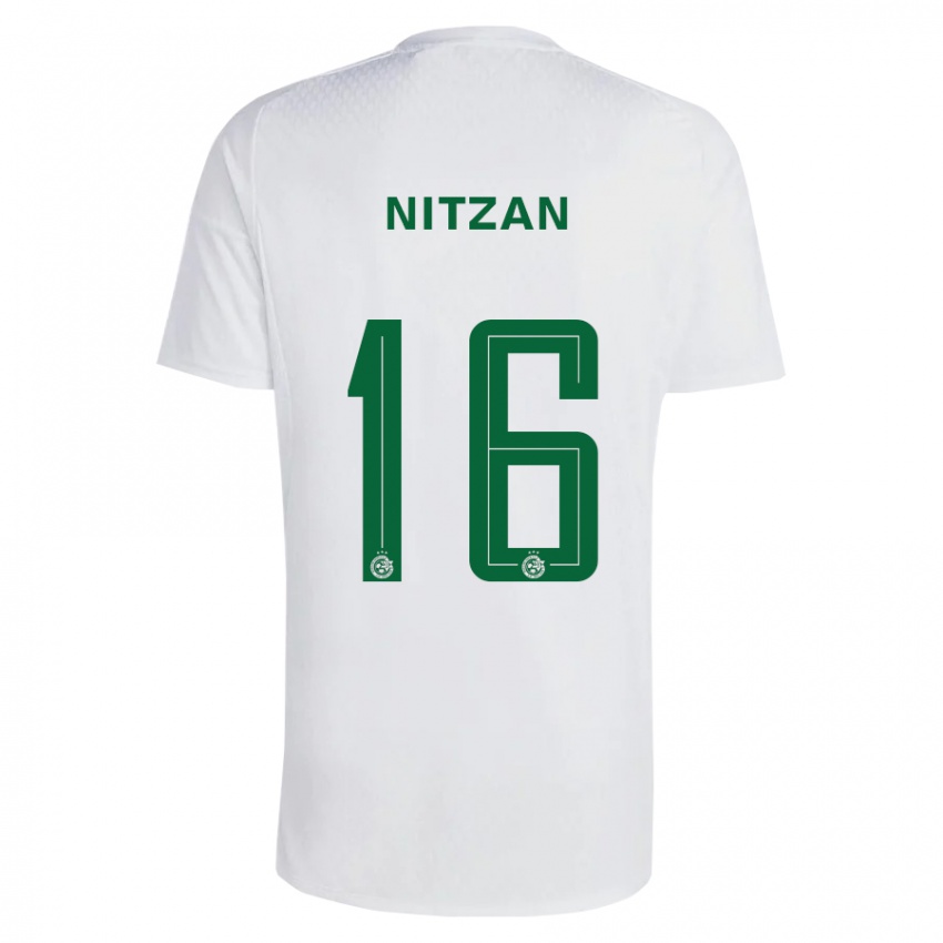 Niño Camiseta Itamar Nitzan #16 Verde Azul 2ª Equipación 2023/24 La Camisa