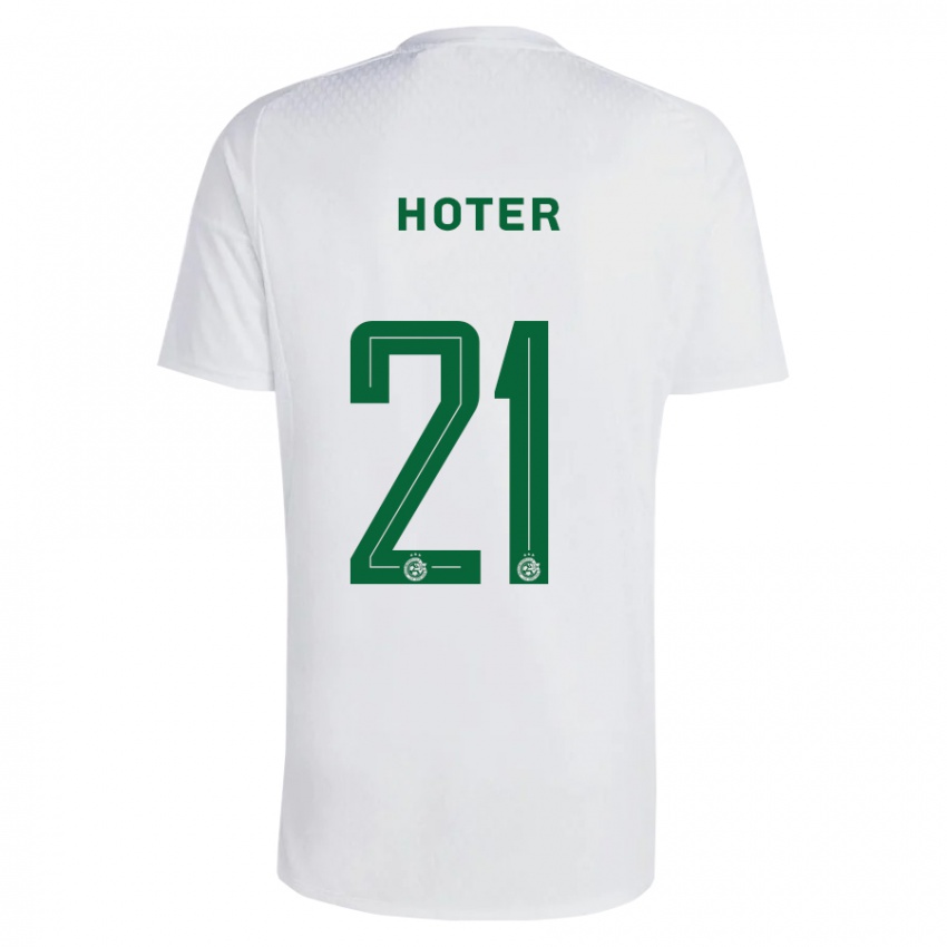 Niño Camiseta Tavor Hoter #21 Verde Azul 2ª Equipación 2023/24 La Camisa