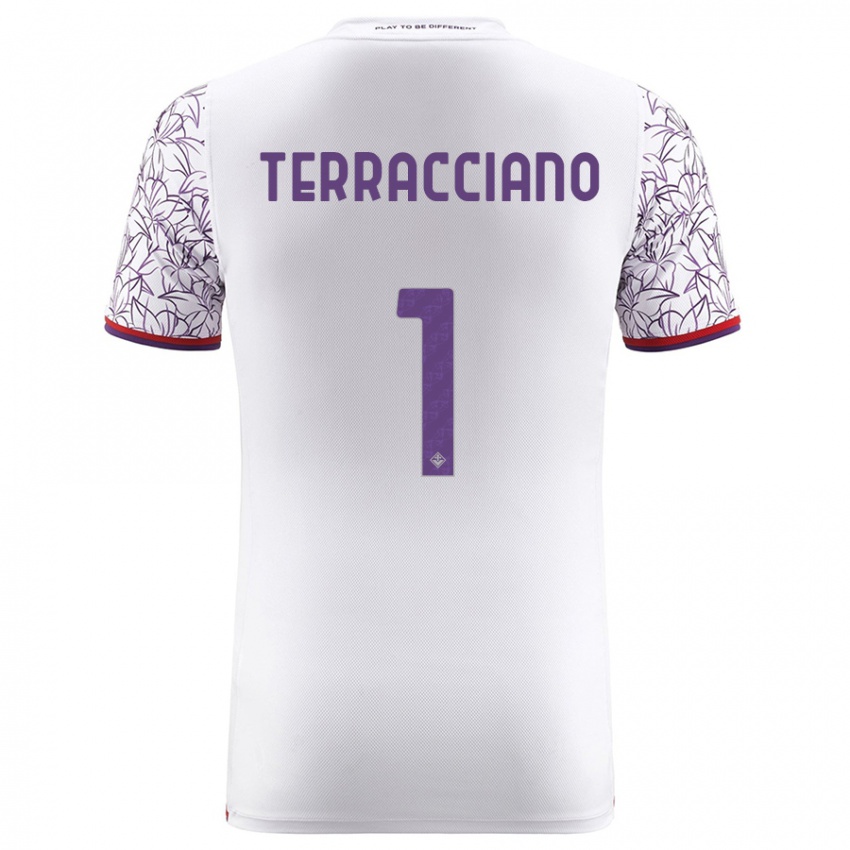 Niño Camiseta Pietro Terracciano #1 Blanco 2ª Equipación 2023/24 La Camisa