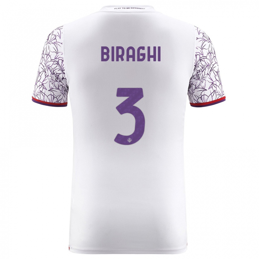 Niño Camiseta Cristiano Biraghi #3 Blanco 2ª Equipación 2023/24 La Camisa