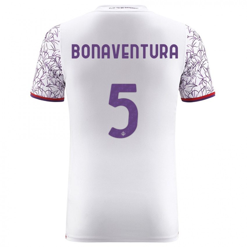 Niño Camiseta Giacomo Bonaventura #5 Blanco 2ª Equipación 2023/24 La Camisa