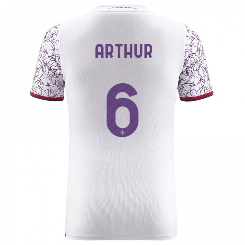 Niño Camiseta Arthur Melo #6 Blanco 2ª Equipación 2023/24 La Camisa