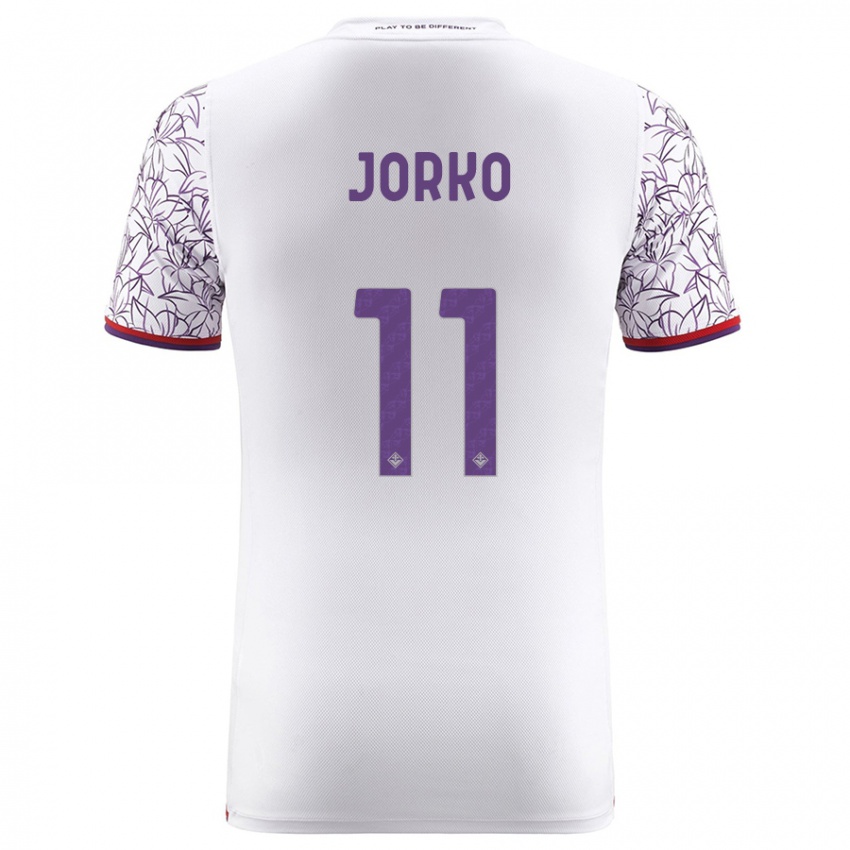 Niño Camiseta Jonathan Ikoné #11 Blanco 2ª Equipación 2023/24 La Camisa