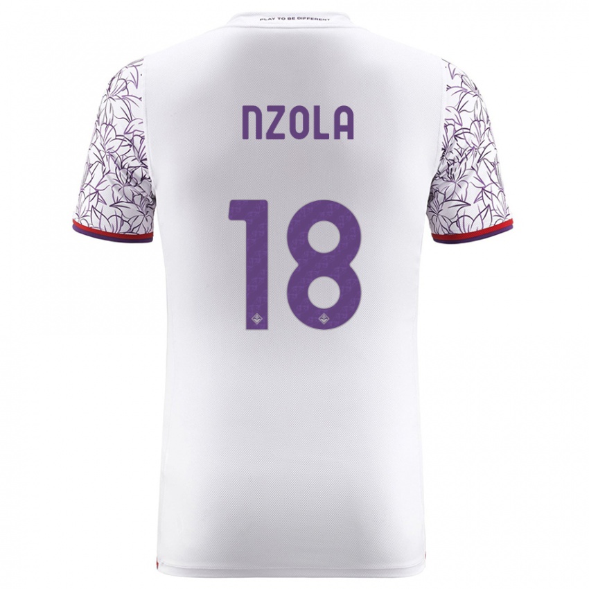 Niño Camiseta M'bala Nzola #18 Blanco 2ª Equipación 2023/24 La Camisa