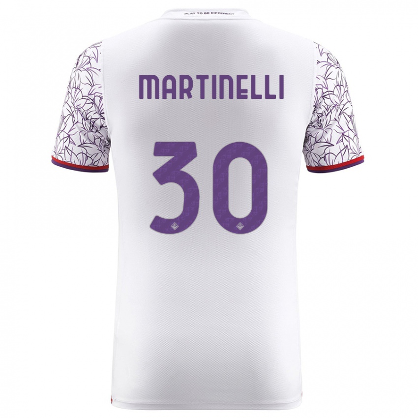 Niño Camiseta Tommaso Martinelli #30 Blanco 2ª Equipación 2023/24 La Camisa