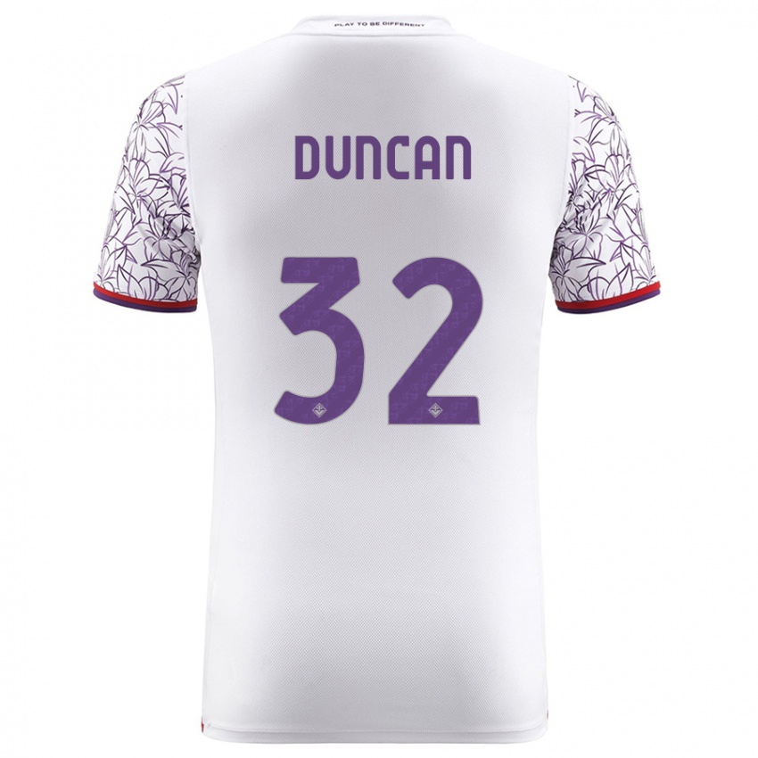 Niño Camiseta Alfred Duncan #32 Blanco 2ª Equipación 2023/24 La Camisa