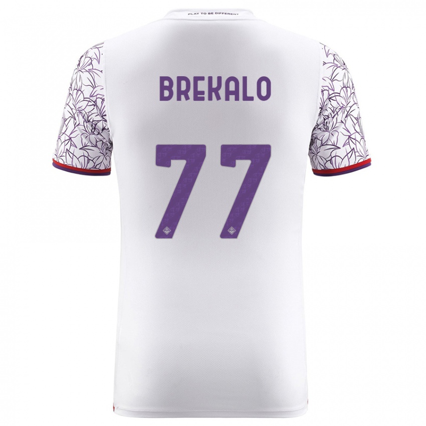 Niño Camiseta Josip Brekalo #77 Blanco 2ª Equipación 2023/24 La Camisa
