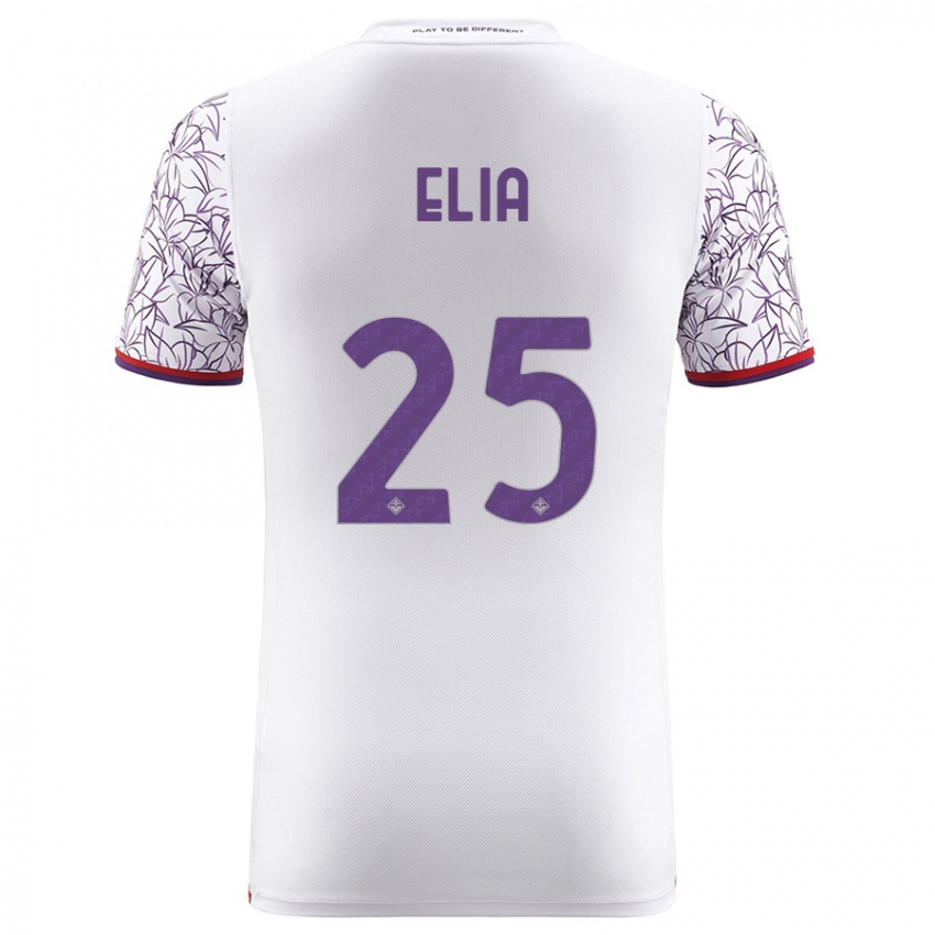 Niño Camiseta Mirko Elia #25 Blanco 2ª Equipación 2023/24 La Camisa