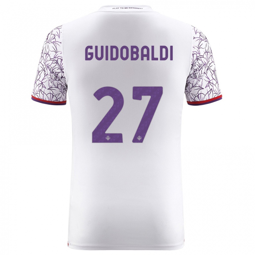 Niño Camiseta Filippo Guidobaldi #27 Blanco 2ª Equipación 2023/24 La Camisa