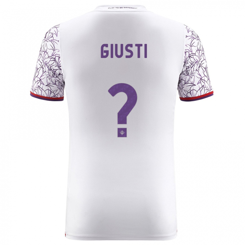 Niño Camiseta Edoardo Giusti #0 Blanco 2ª Equipación 2023/24 La Camisa