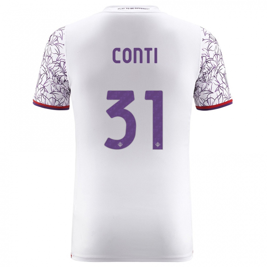 Niño Camiseta Gabriele Conti #31 Blanco 2ª Equipación 2023/24 La Camisa