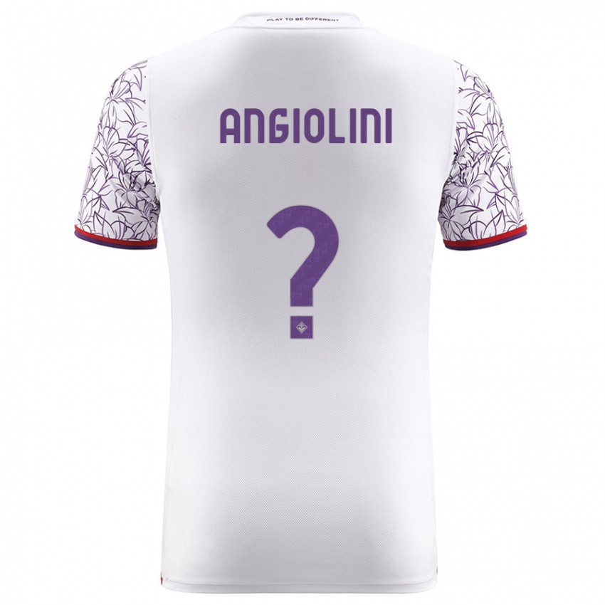 Niño Camiseta Gianmarco Angiolini #0 Blanco 2ª Equipación 2023/24 La Camisa