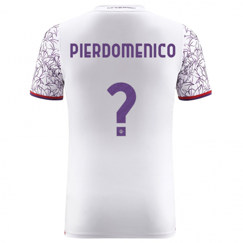 Niño Camiseta Jacopo Di Pierdomenico #0 Blanco 2ª Equipación 2023/24 La Camisa