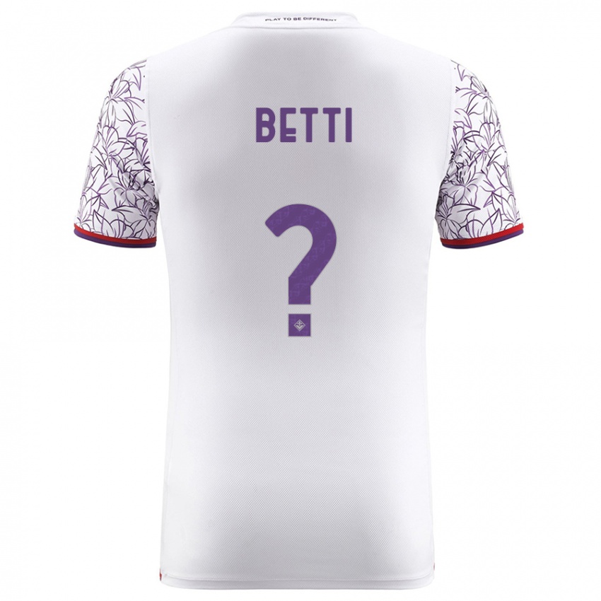Niño Camiseta Tiziano Betti #0 Blanco 2ª Equipación 2023/24 La Camisa