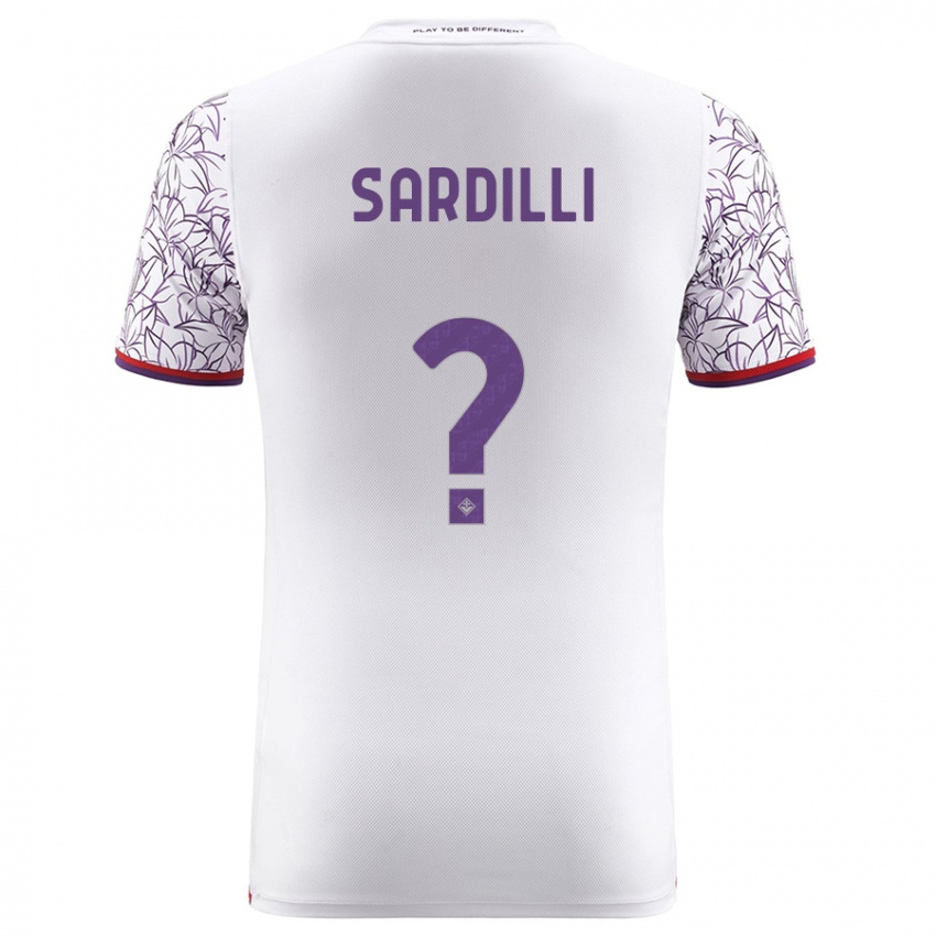 Niño Camiseta Davide Sardilli #0 Blanco 2ª Equipación 2023/24 La Camisa