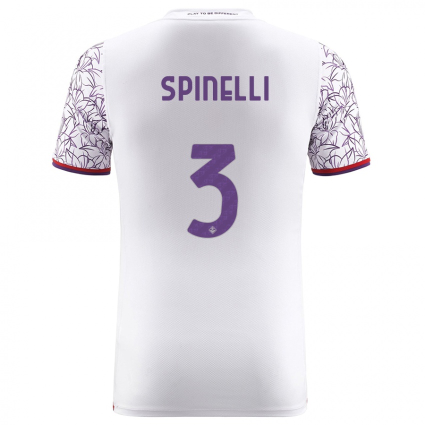 Niño Camiseta Giorgia Spinelli #3 Blanco 2ª Equipación 2023/24 La Camisa