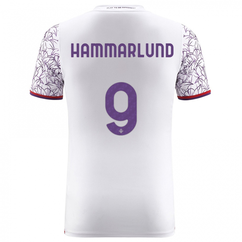 Niño Camiseta Pauline Hammarlund #9 Blanco 2ª Equipación 2023/24 La Camisa