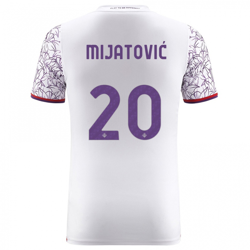 Niño Camiseta Milica Mijatović #20 Blanco 2ª Equipación 2023/24 La Camisa