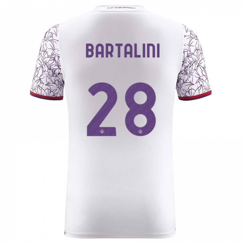 Niño Camiseta Viola Bartalini #28 Blanco 2ª Equipación 2023/24 La Camisa