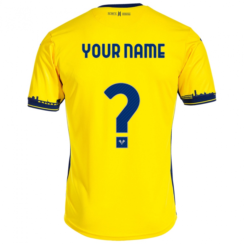 Niño Camiseta Su Nombre #0 Amarillo 2ª Equipación 2023/24 La Camisa