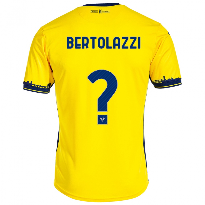 Niño Camiseta Giovanni Bertolazzi #0 Amarillo 2ª Equipación 2023/24 La Camisa