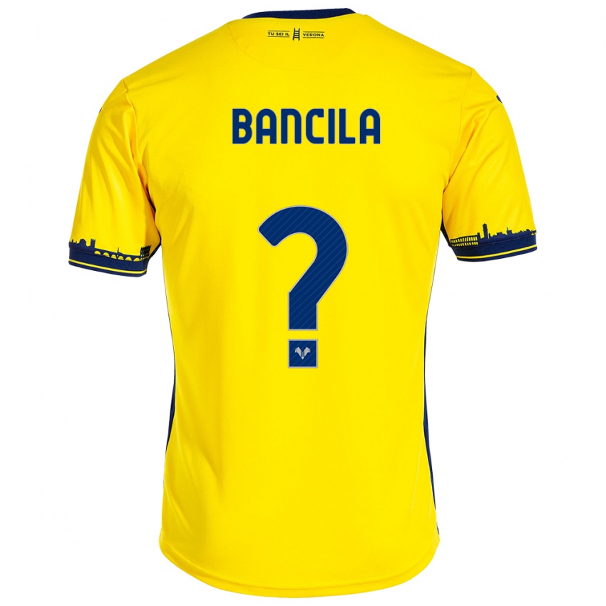 Niño Camiseta Darius Bancila #0 Amarillo 2ª Equipación 2023/24 La Camisa