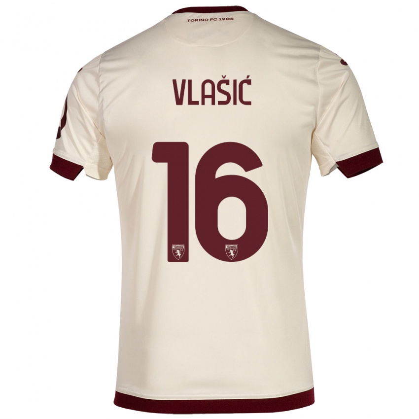 Niño Camiseta Nikola Vlašić #16 Champán 2ª Equipación 2023/24 La Camisa