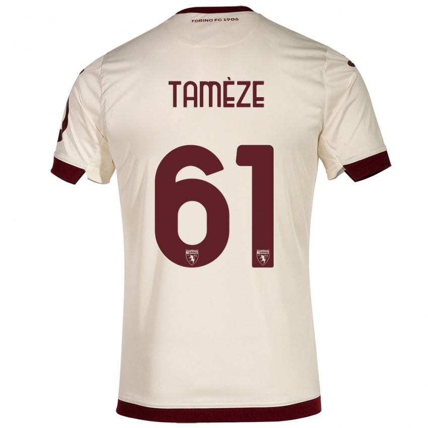 Niño Camiseta Adrien Tamèze #61 Champán 2ª Equipación 2023/24 La Camisa
