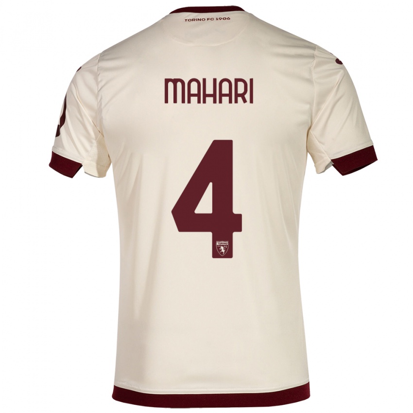 Niño Camiseta Efdon Mahari #4 Champán 2ª Equipación 2023/24 La Camisa