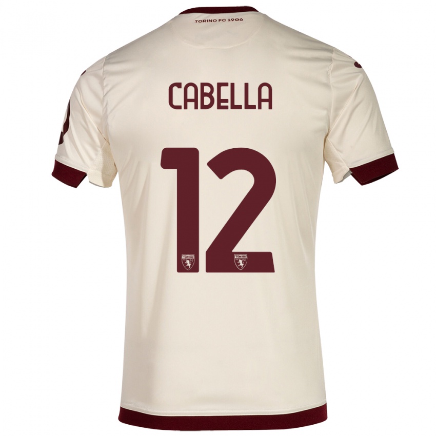 Niño Camiseta Matteo Cabella #12 Champán 2ª Equipación 2023/24 La Camisa