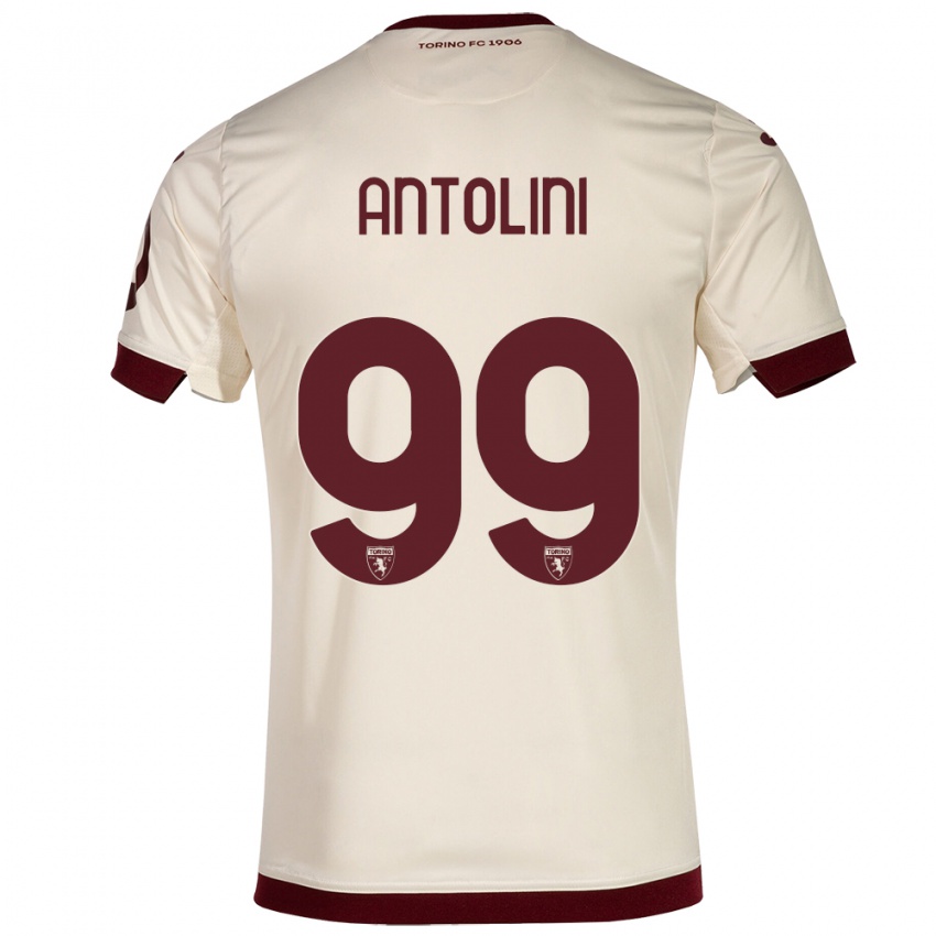Niño Camiseta Jacopo Antolini #99 Champán 2ª Equipación 2023/24 La Camisa