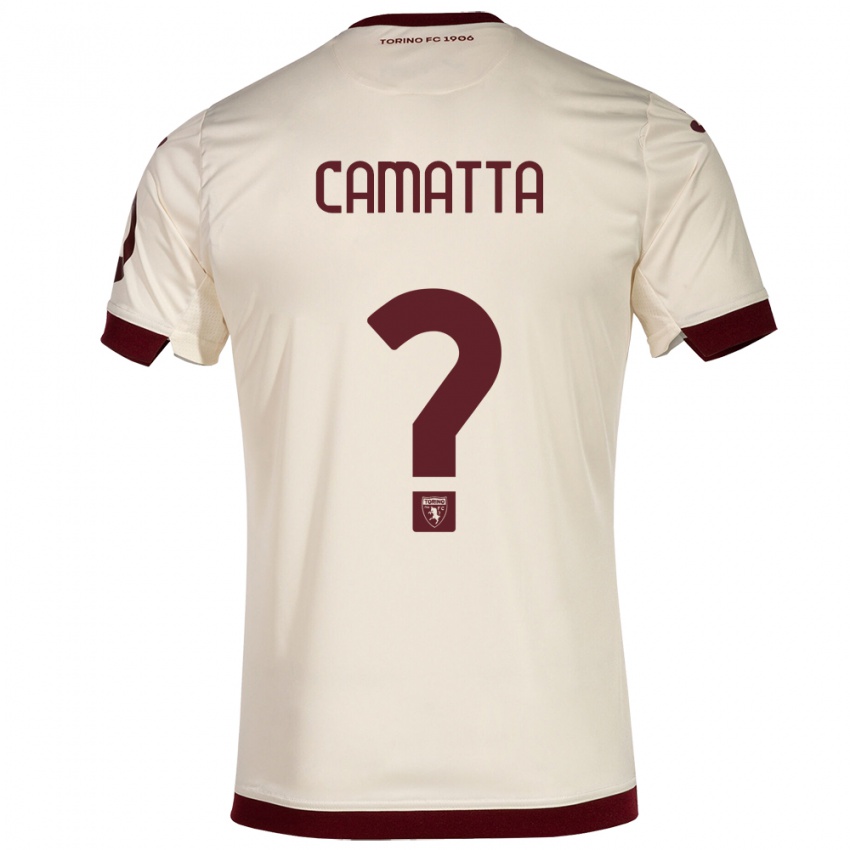 Niño Camiseta Alessandro Camatta #0 Champán 2ª Equipación 2023/24 La Camisa
