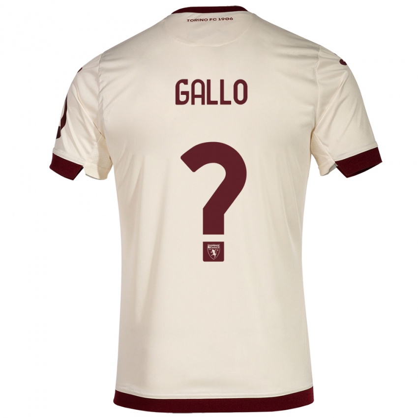 Niño Camiseta Tommaso Gallo #0 Champán 2ª Equipación 2023/24 La Camisa
