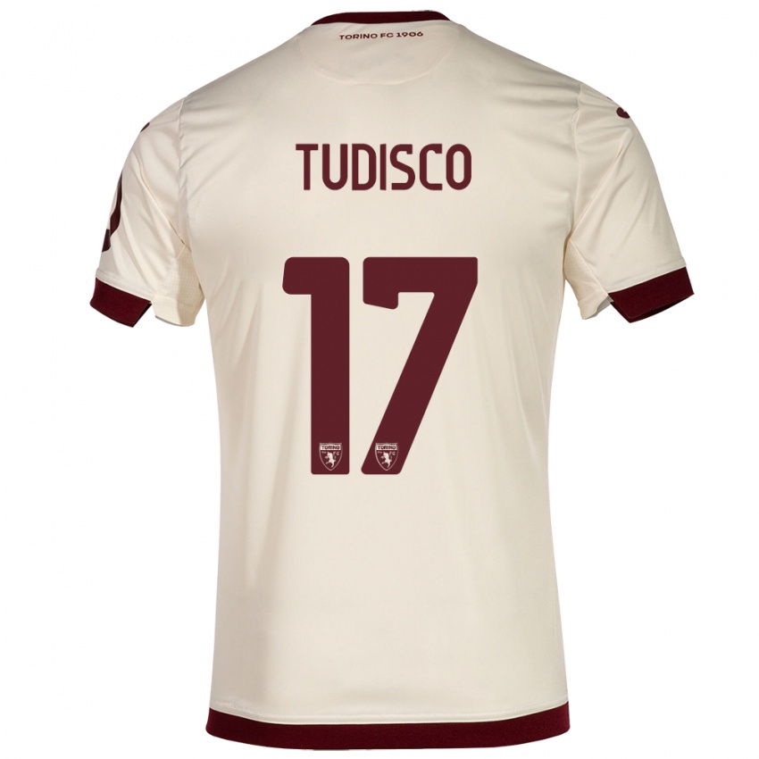 Niño Camiseta Giorgia Tudisco #17 Champán 2ª Equipación 2023/24 La Camisa