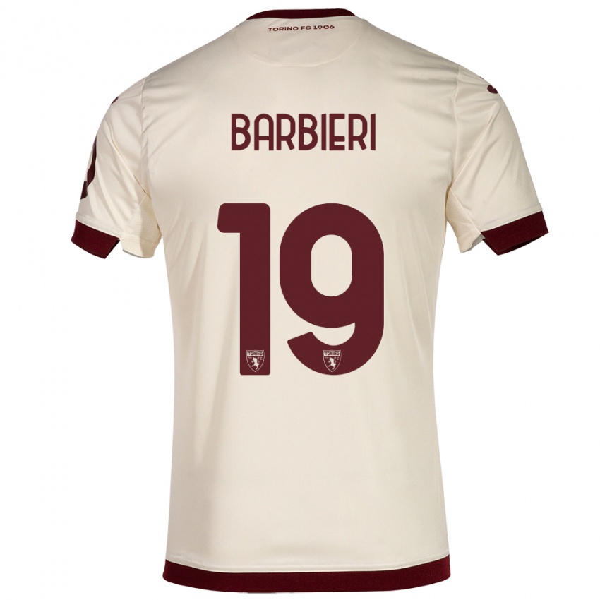 Niño Camiseta Raffaella Barbieri #19 Champán 2ª Equipación 2023/24 La Camisa