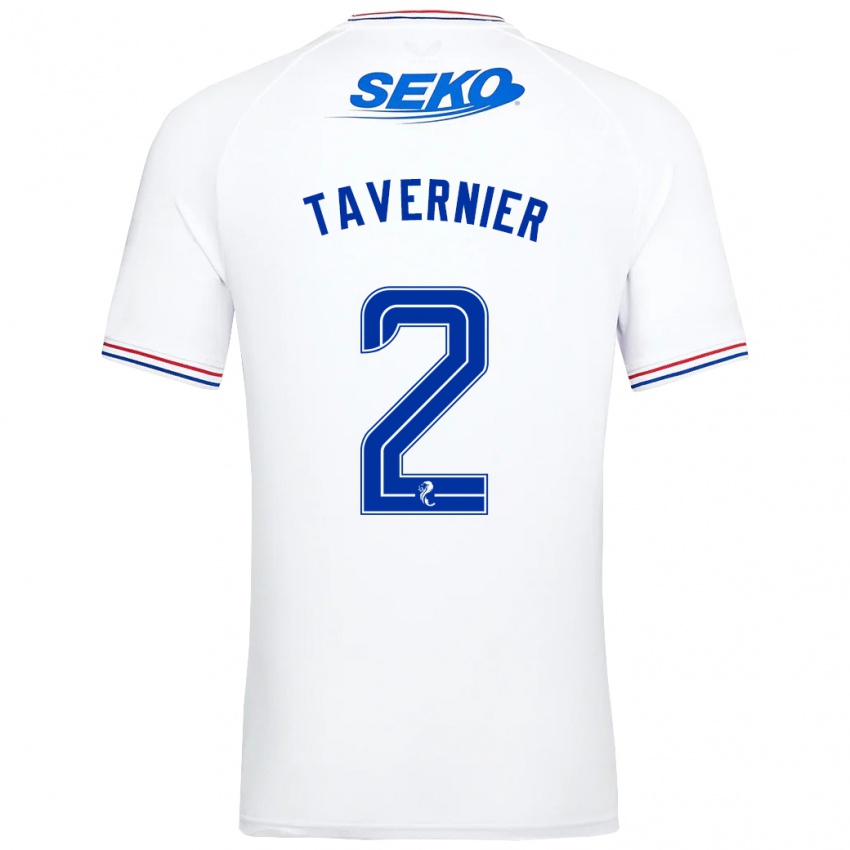 Niño Camiseta James Tavernier #2 Blanco 2ª Equipación 2023/24 La Camisa