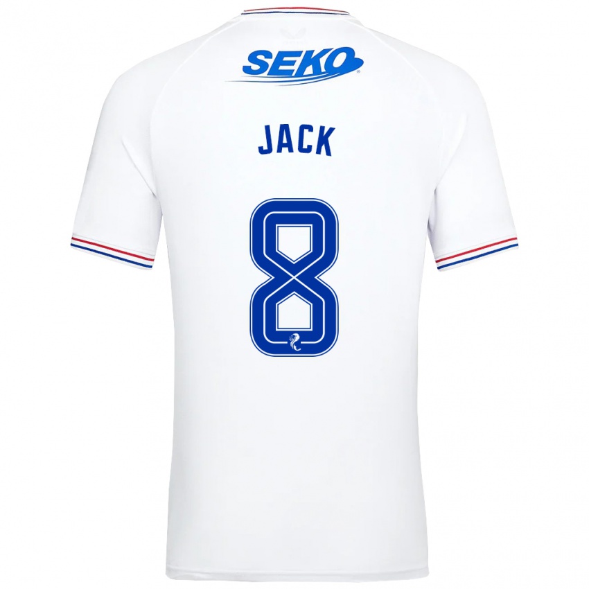 Niño Camiseta Ryan Jack #8 Blanco 2ª Equipación 2023/24 La Camisa