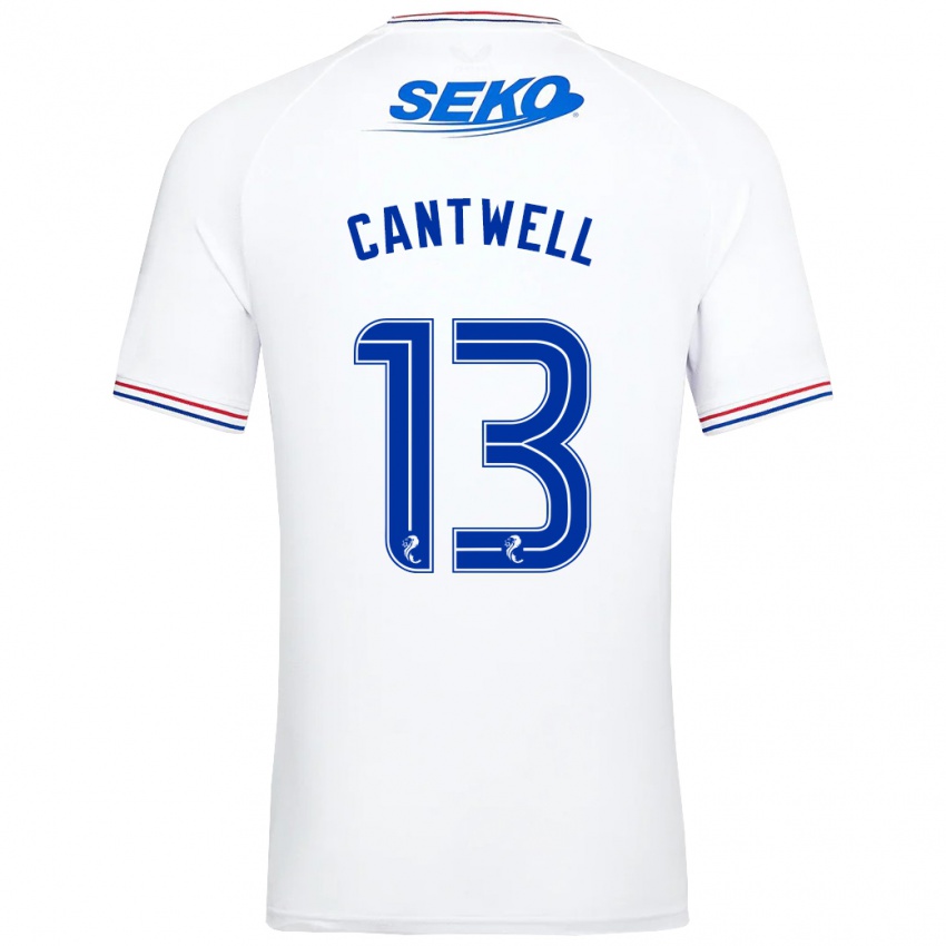 Niño Camiseta Todd Cantwell #13 Blanco 2ª Equipación 2023/24 La Camisa